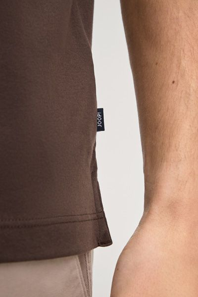Joop! Primo Dunkelbraunes Poloshirt Bio-Baumwolle Klassische Passform
