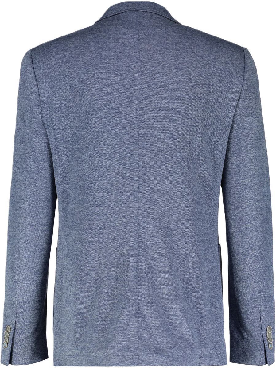 Blauer lässiger Jersey-Strickblazer