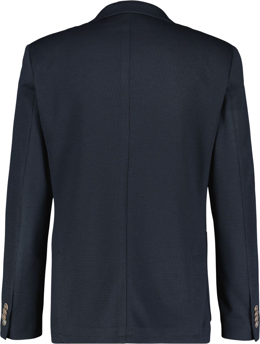 Blauer lässiger Jersey-Strickblazer
