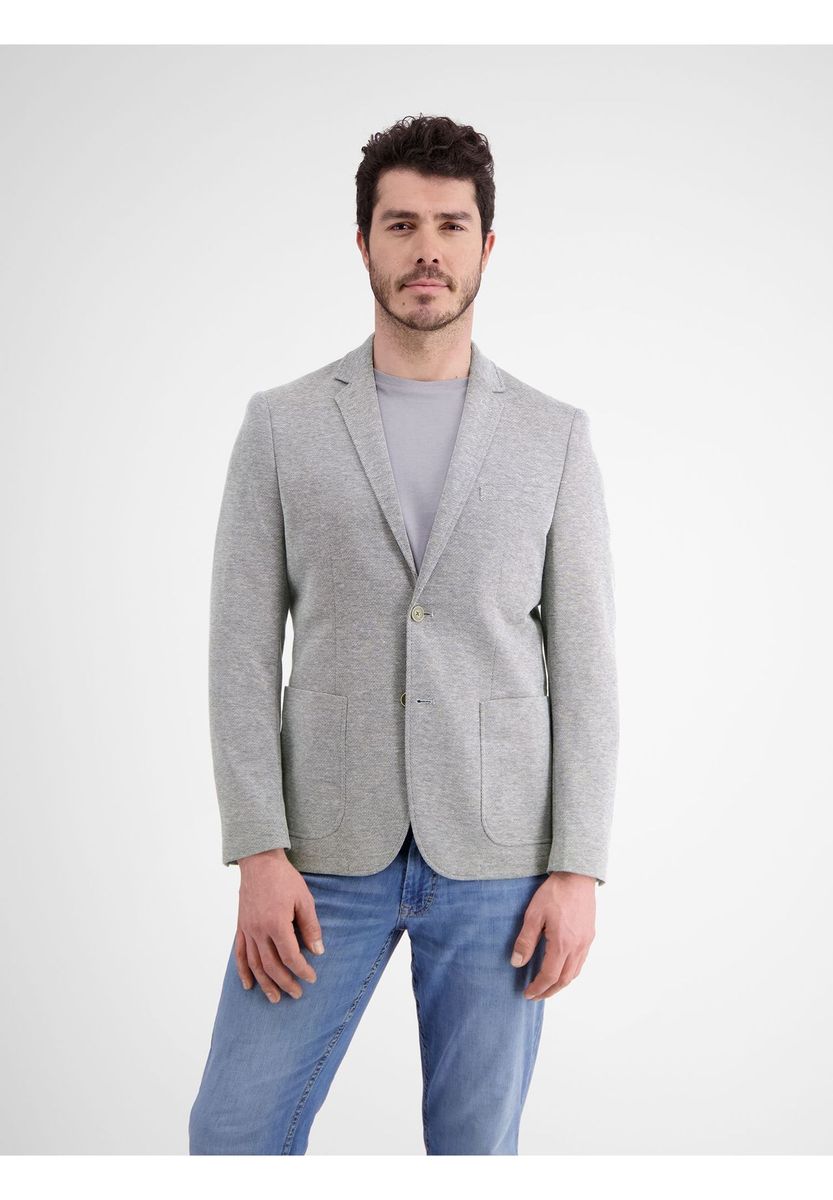 Lässiger hellgrauer Jersey-Blazer