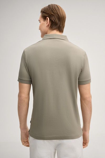 Joop! Primo Khaki Poloshirt aus Bio-Baumwolle klassisch Kurzarm