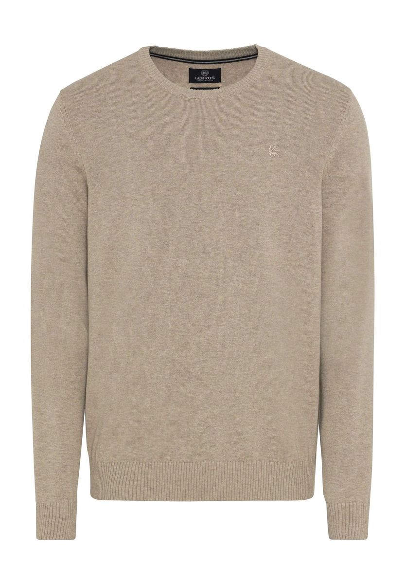 Klassischer Herren Strickpullover mit Rundhalsausschnitt