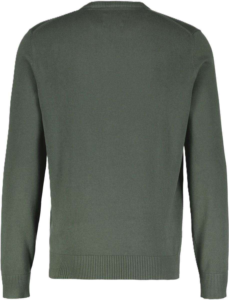 Klassischer Rundhals-Strickpullover aus Baumwolle