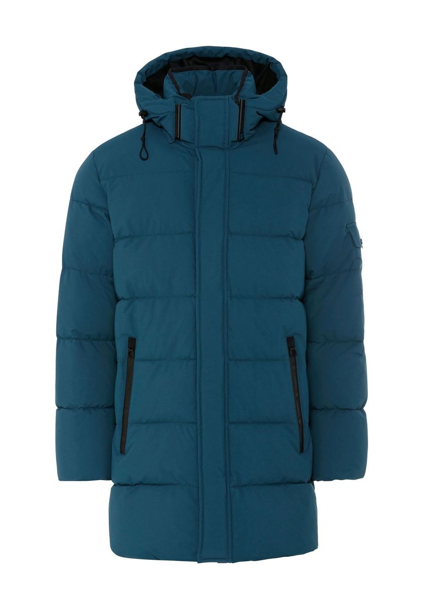 Herren Longline Kapuzenparka mit Polsterung