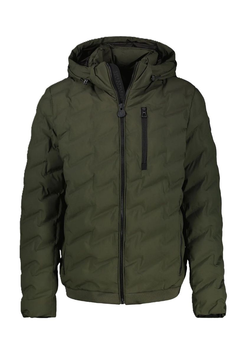 Herren Steppjacke mit Kapuze und Wattierung
