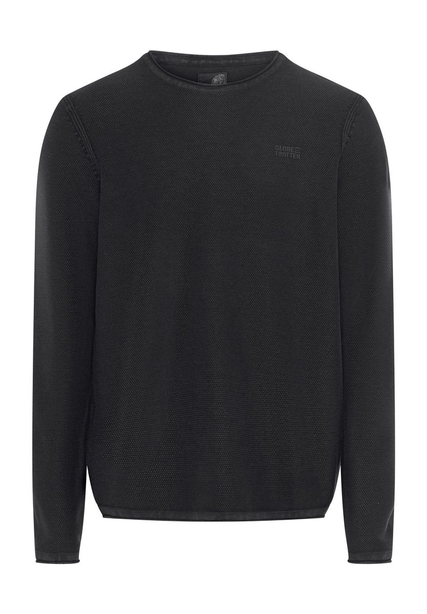 Klassischer Baumwoll-Rundhals-Pullover für Herren