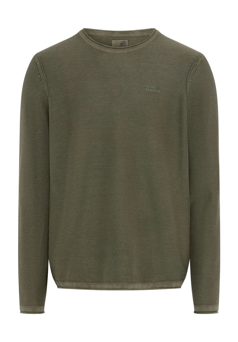 Herren Baumwollpullover mit Rundhalsausschnitt