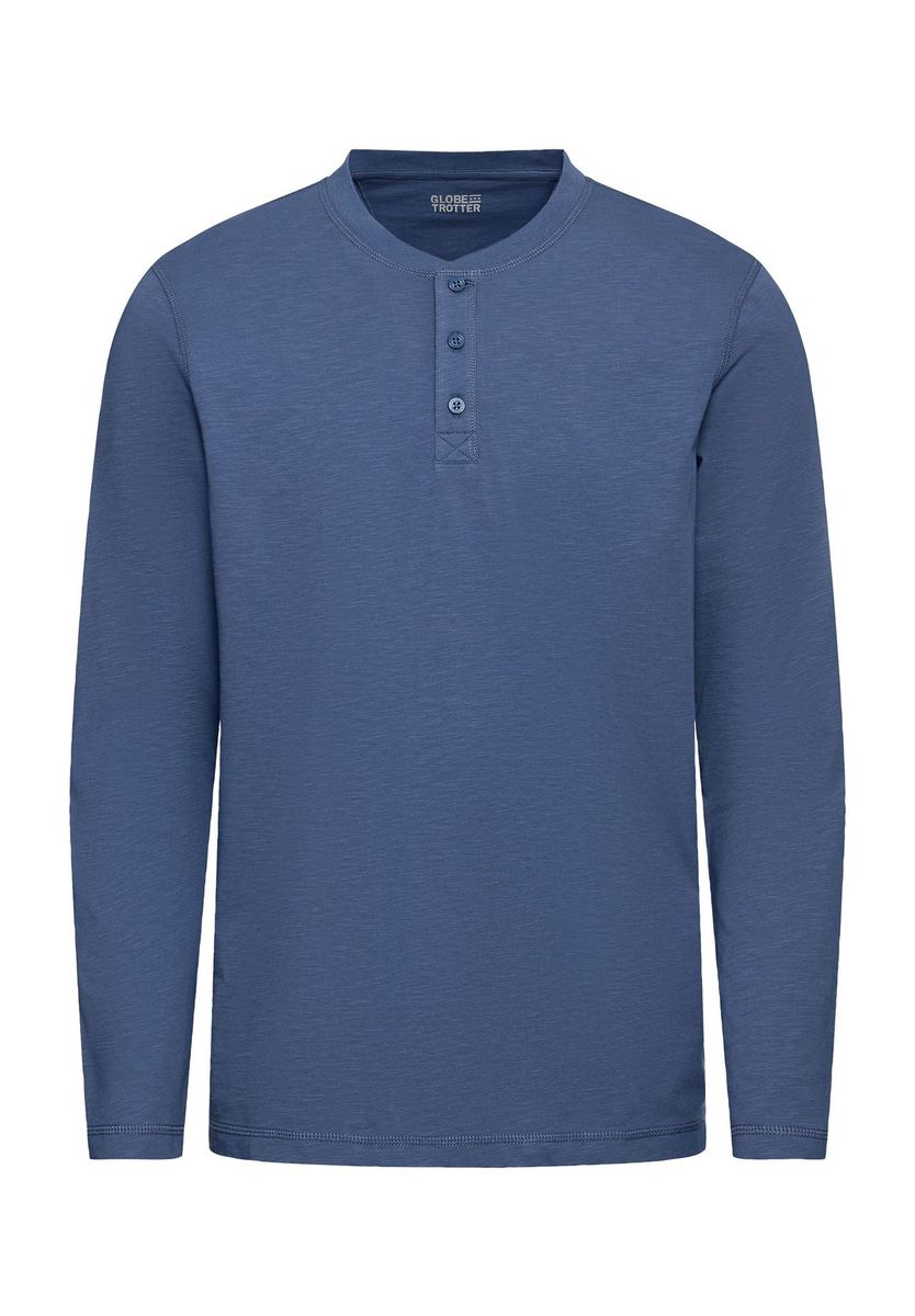 Klassisches Henley Langarmshirt