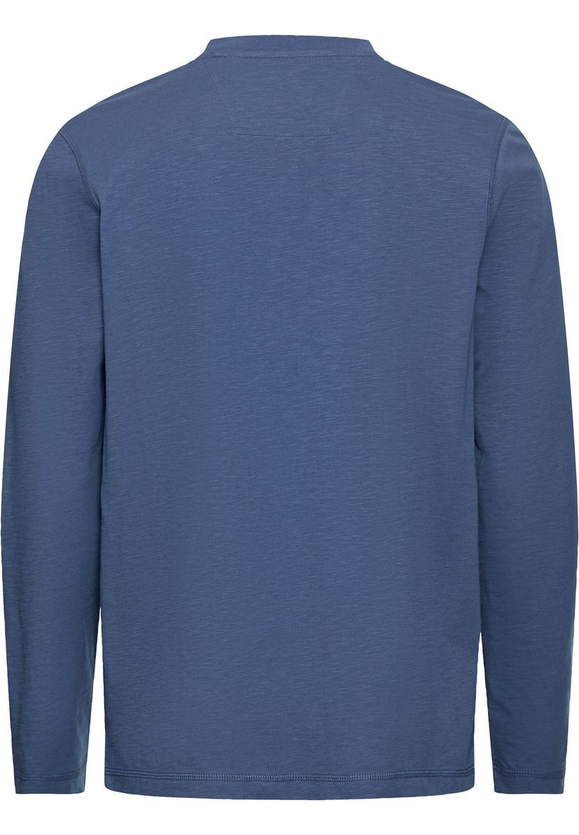 Klassisches Henley Langarmshirt