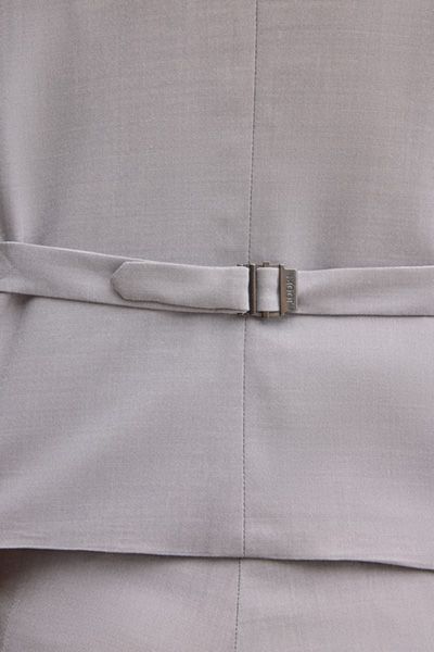 JOOP! Weazer Hellgraue Anzugweste aus Stretch Viskose-Wollmischung