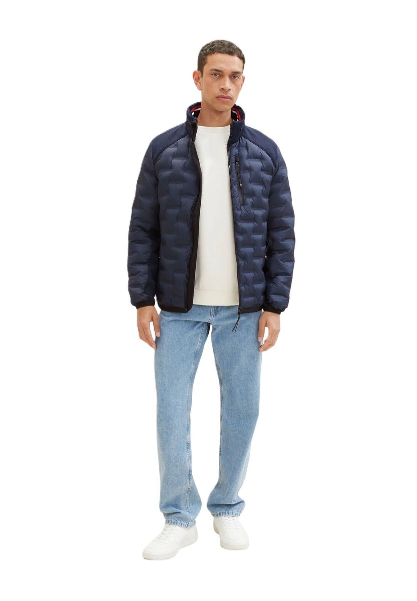 Hybrid-Steppjacke mit Stehkragen