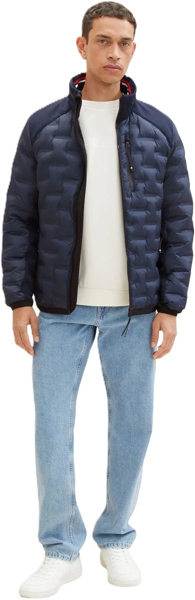 Hybrid-Steppjacke mit Stehkragen