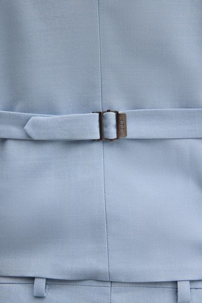 Joop! Weazer Hellblaue Anzugweste Slim Fit Wollmischung