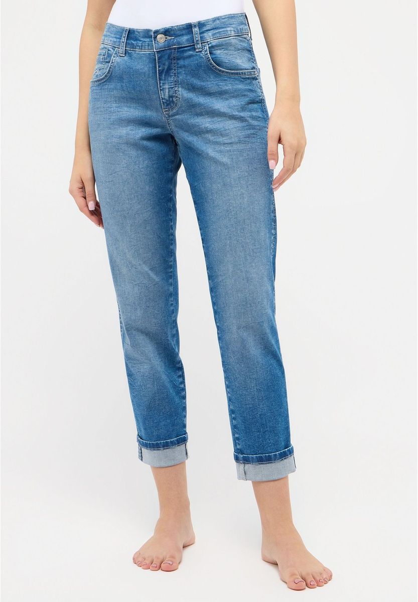 ANGELS Jeanshose "Darleen", Five-Pocket, Gürtelschlaufen, für Damen, blau, 36/30
