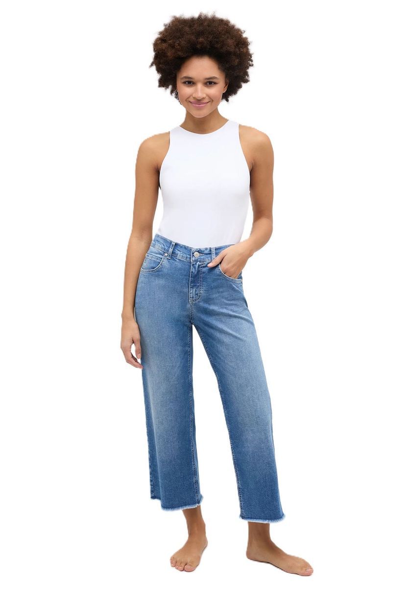 ANGELS Jeanshose "Linn", Bootcut, für Damen, blau, 36/26