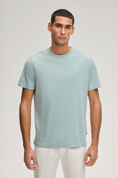 JOOP! Herren Priamo Salbeigrün Baumwoll T-Shirt Modern Fit