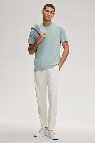 JOOP! Herren Priamo Salbeigrün Baumwoll T-Shirt Modern Fit