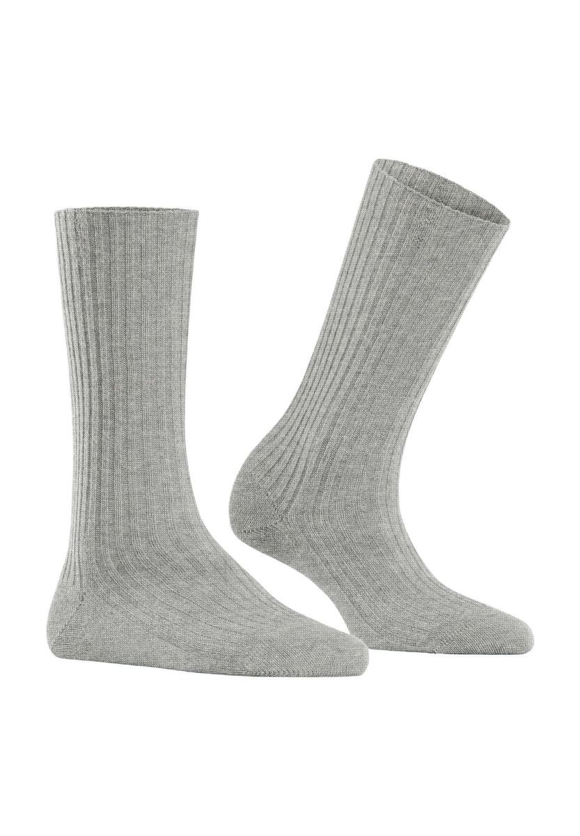 Gerippte Stiefelsocken aus Wollmischung
