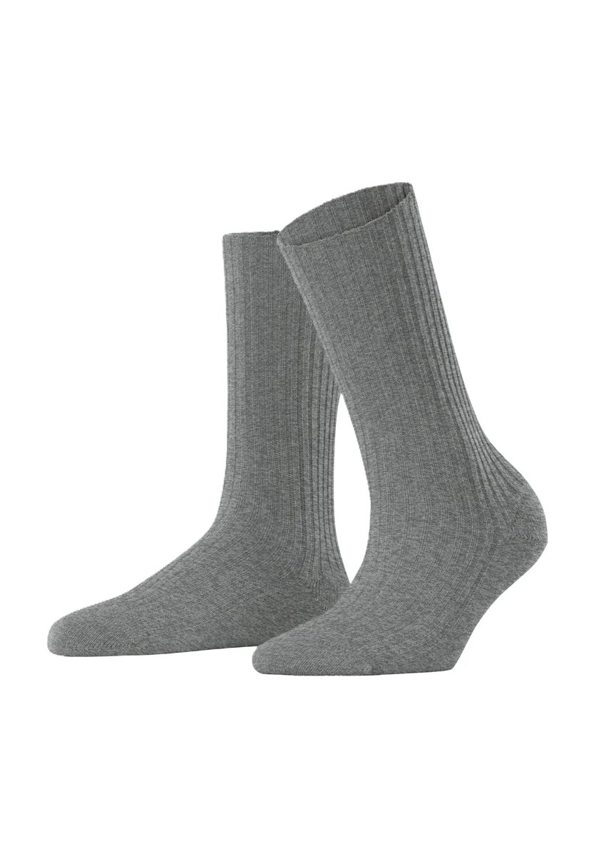Gerippte Stiefelsocken aus Wollmischung