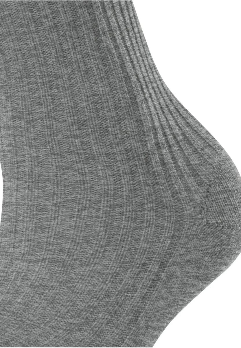 Gerippte Stiefelsocken aus Wollmischung