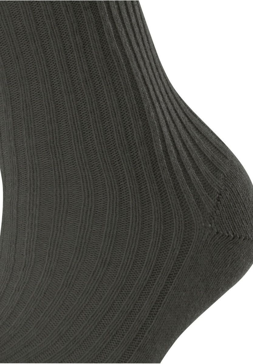 Gerippte Stiefelsocken mit Wollmischung