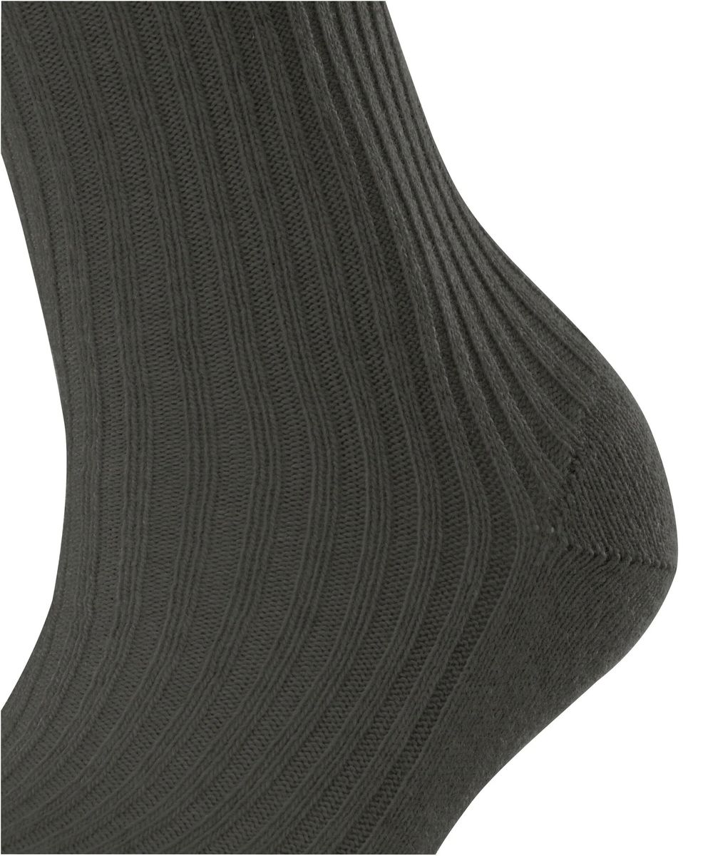 Gerippte Stiefelsocken mit Wollmischung