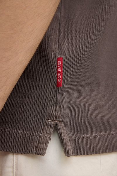 Joop! Jeans Ambrosian Braun Poloshirt aus Bio-Baumwoll-Piqué