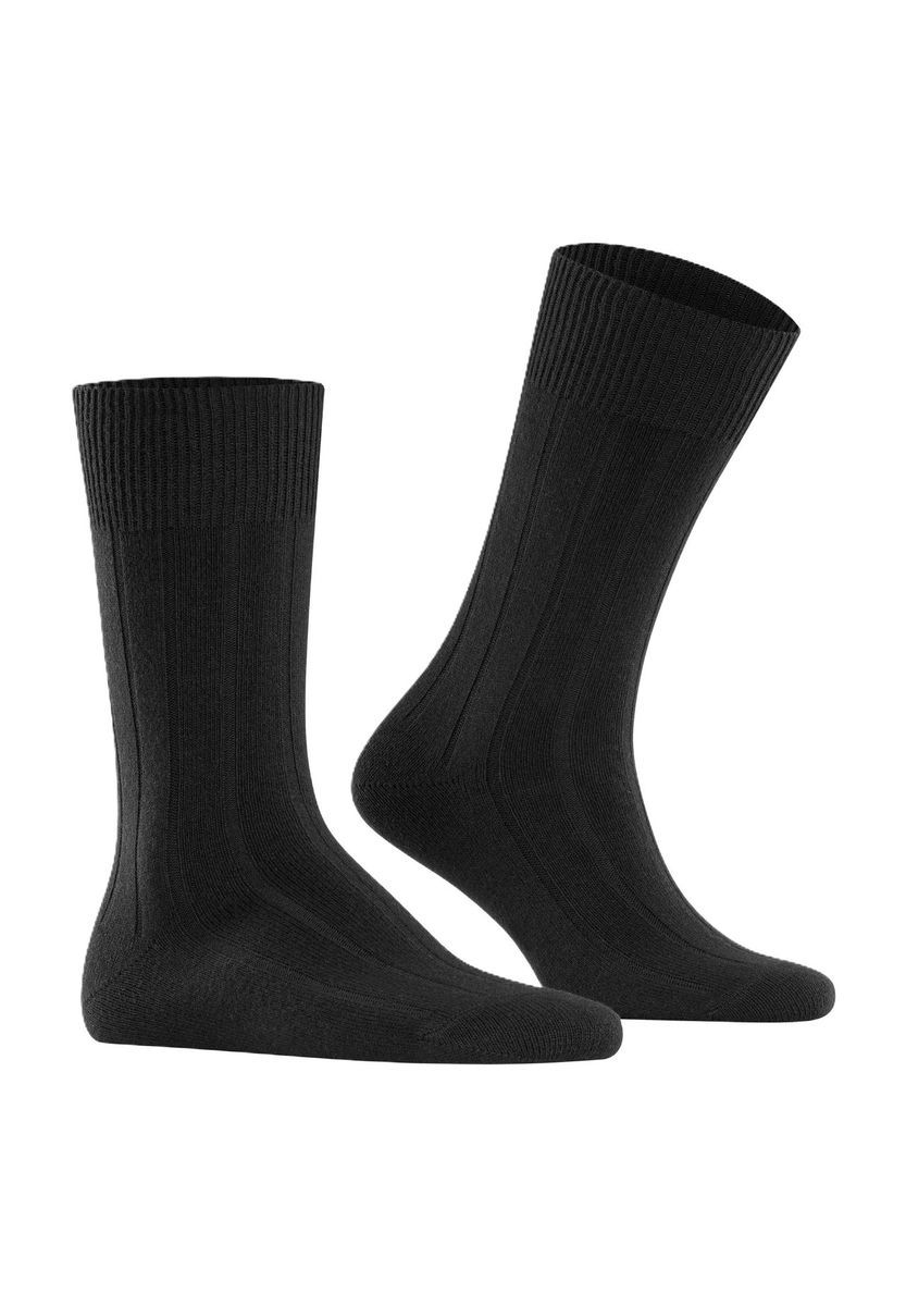 Gerippte Socken aus Woll-Kaschmir-Mischung