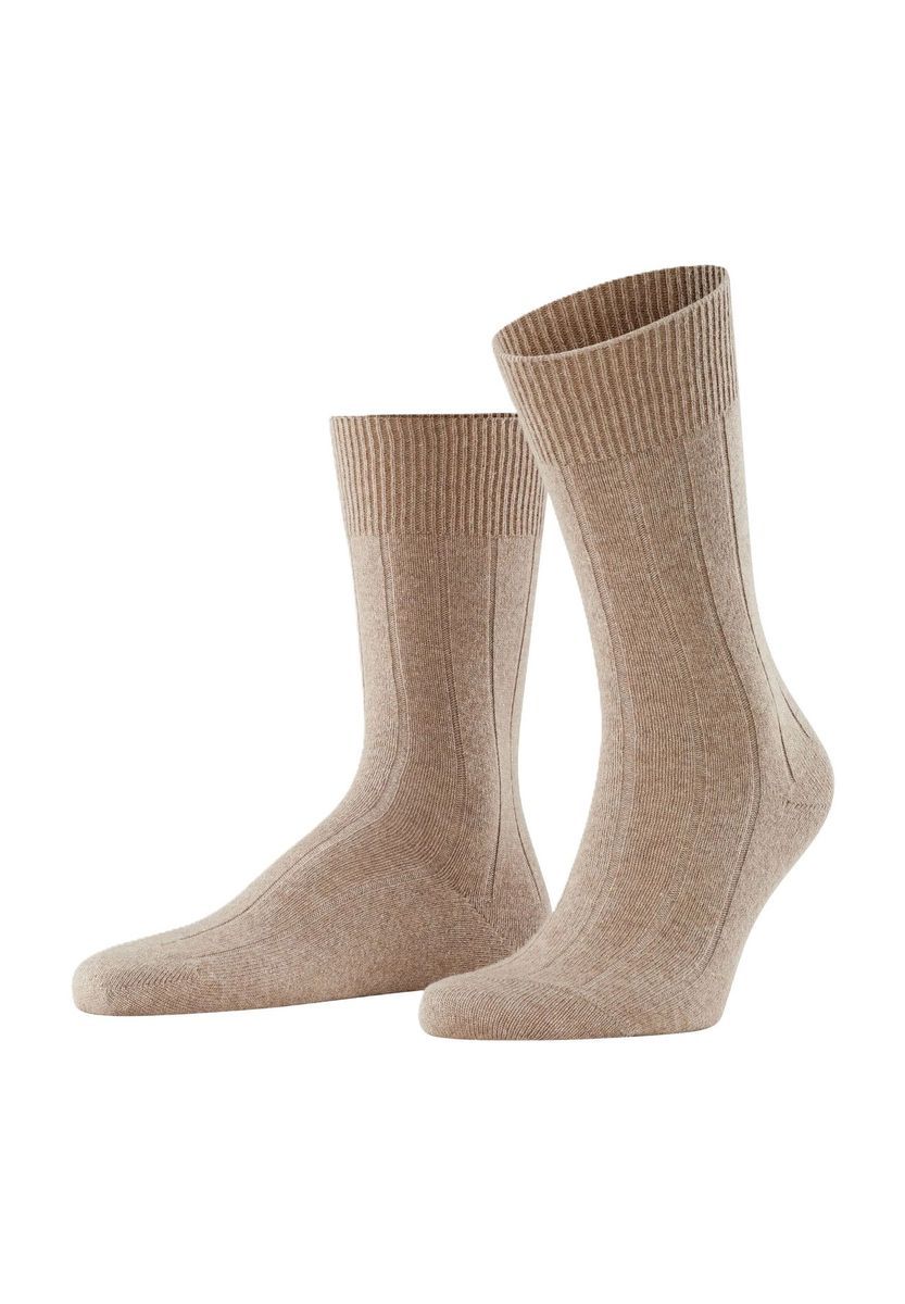 Gerippte Wollmischung Socken