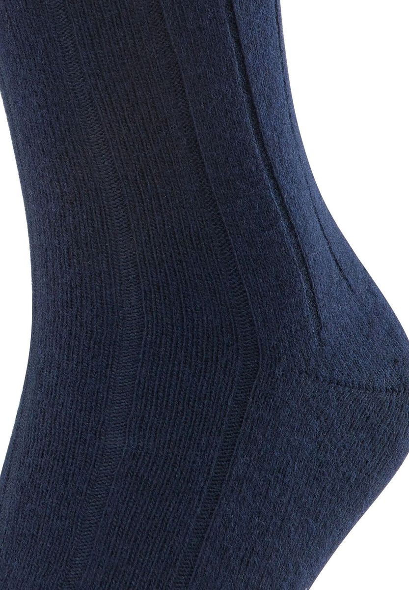 Gerippte Socken aus Wolle-Kaschmir-Mischung