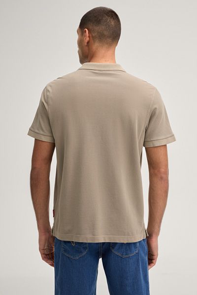 Joop! Jeans Herren Ambrosian Beige Bio-Baumwolle Piqué Poloshirt