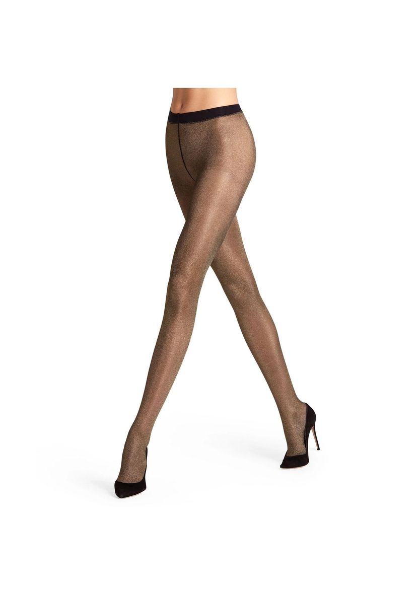 Schimmernde bronzefarbene, transparente Feinstrumpfhose