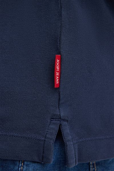 Joop! Jeans Ambrosian Marineblaues Piqué-Poloshirt Bio-Baumwolle
