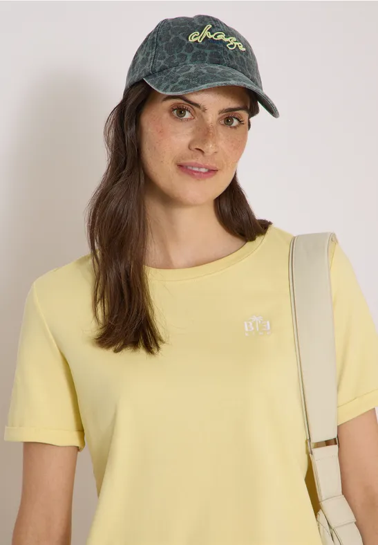 Baseballcap mit Leopardenmuster und Stickerei
