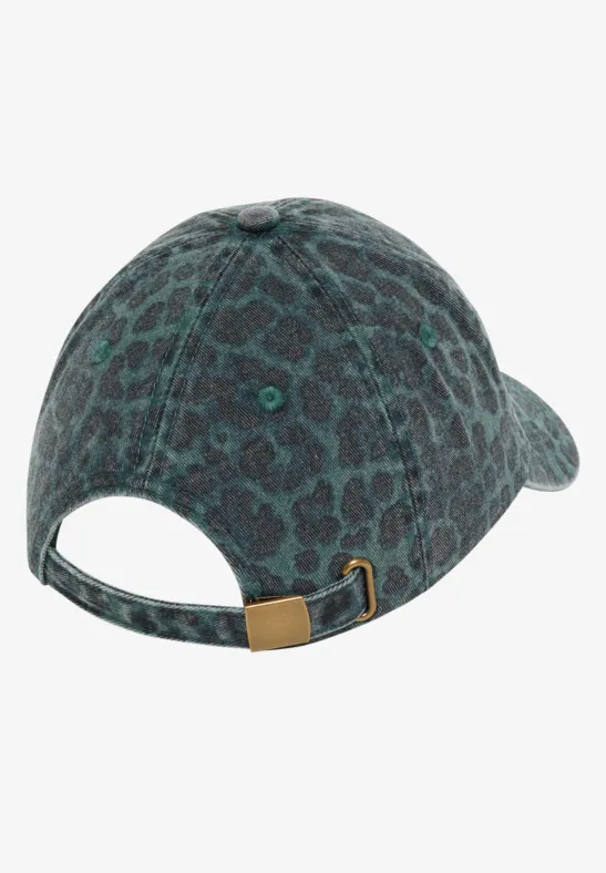 Baseballcap mit Leopardenmuster und Stickerei