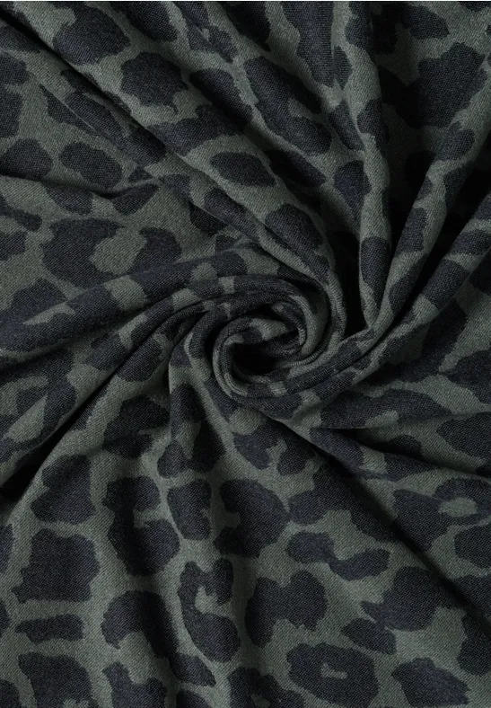 Weiches Cape mit Leopardenmuster