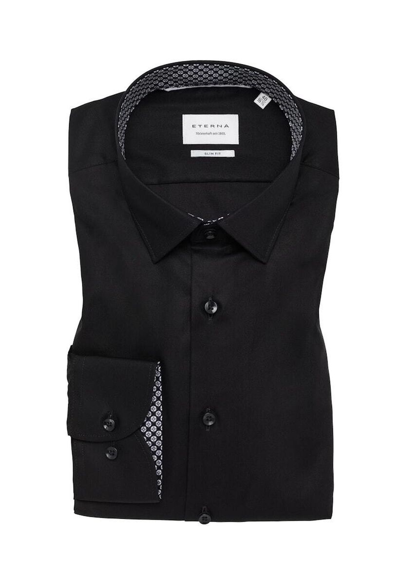 Schmal geschnittenes, einfarbiges Hemd