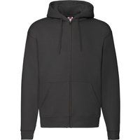 Premium Fleece-Kapuzenjacke mit Reißverschluss