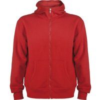 Klassische Fleece-Kapuzenjacke mit Reißverschluss