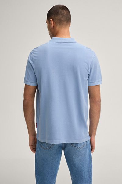 Joop! Ambrosian Hellblaues Piqué-Strick Poloshirt aus Bio-Baumwolle