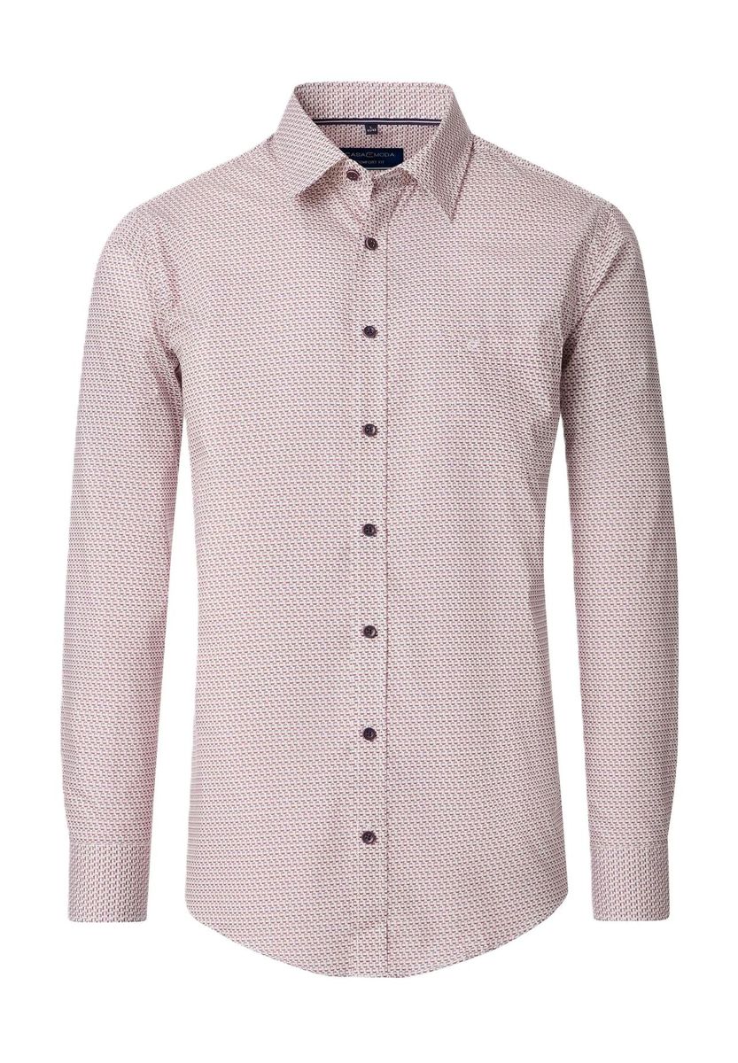 Gemustertes Langarmhemd aus Baumwolle