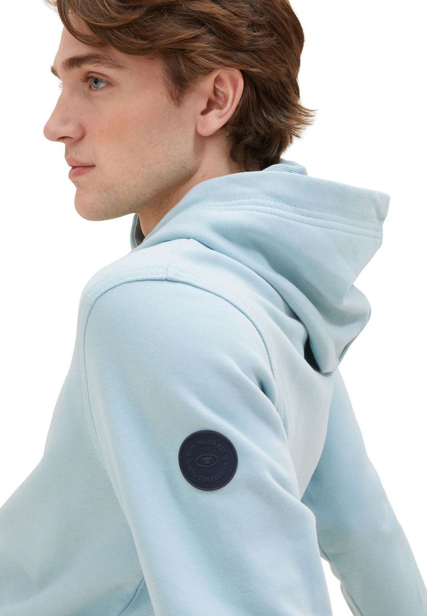 Hellblauer Baumwoll-Hoodie für Herren