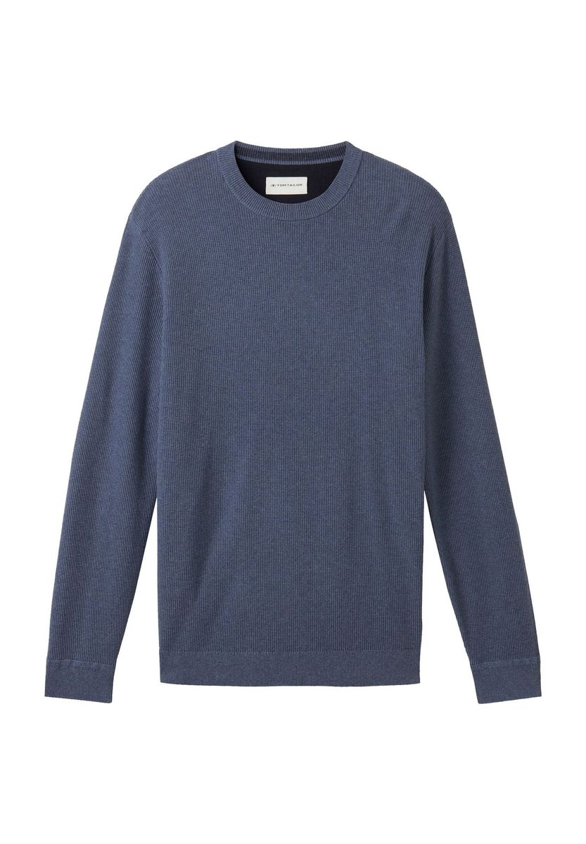 Klassischer Strickpullover mit Rundhalsausschnitt