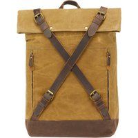 Vintage Roll-Top Rucksack aus Canvas