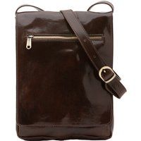 Polierte Leder Crossbody Messenger Tasche