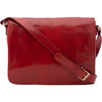 Klassische Messenger-Tasche aus Leder