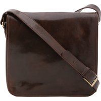Klassische Messenger-Tasche aus Leder