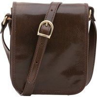 Klassische Leder-Messenger-Umhängetasche