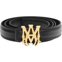 Ledergürtel mit Monogramm-Schnalle