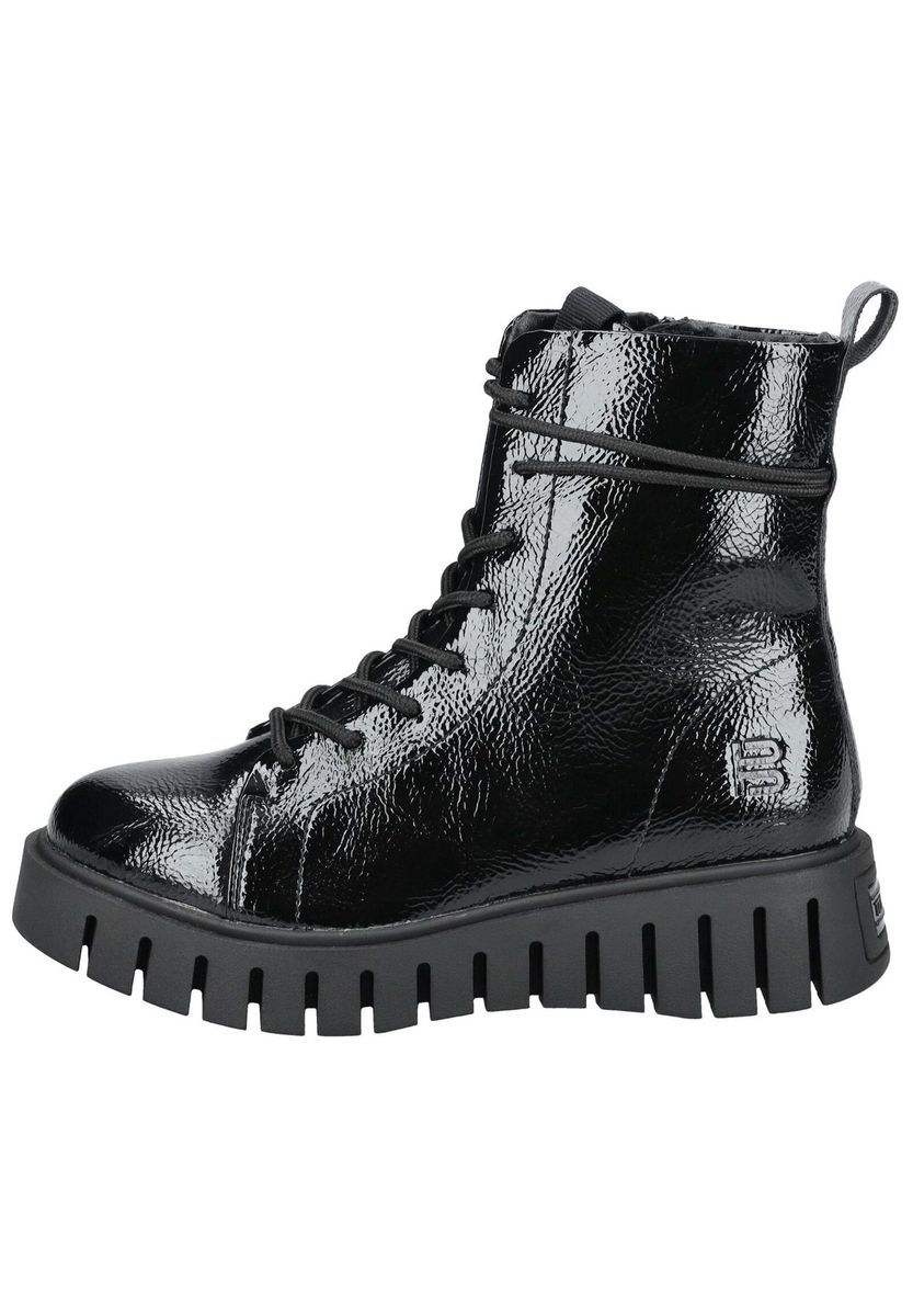 Schnürstiefelette mit Profilsohle